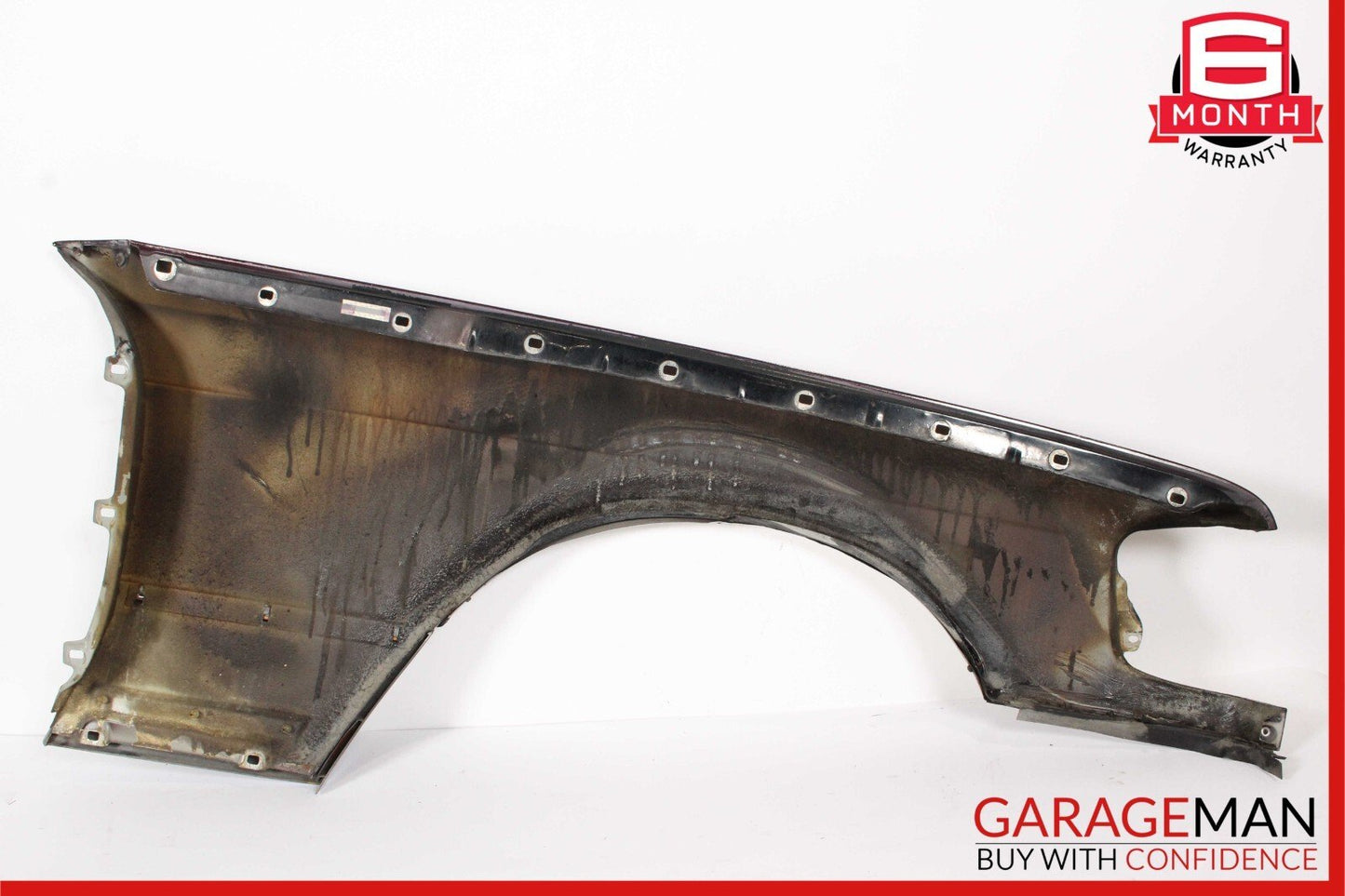 79-91 Mercedes W126 420SEL Front Left Side Wing Fender Panel Cover Assy Red