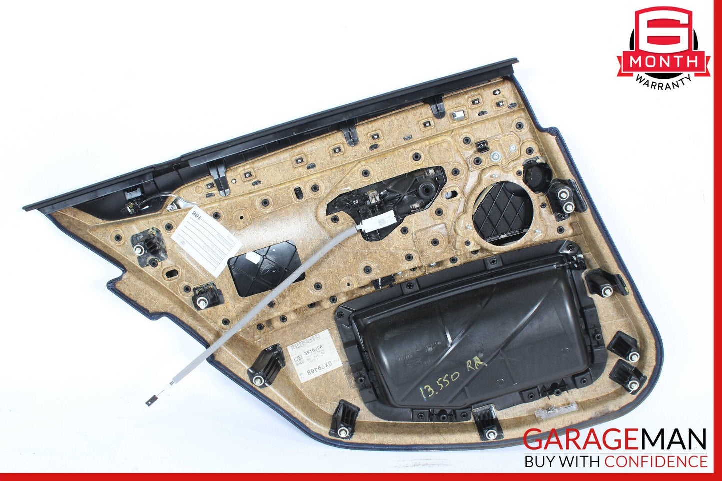 11-16 BMW F10 550i 535i 528i Rear Right Side Interior Door Panel OEM