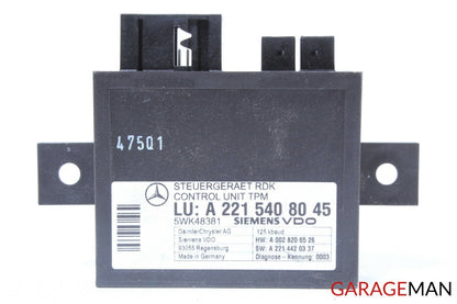 07-13 Mercedes W221 S550 S63 AMG Tire Pressure Monitor Module 2215408045 OEM