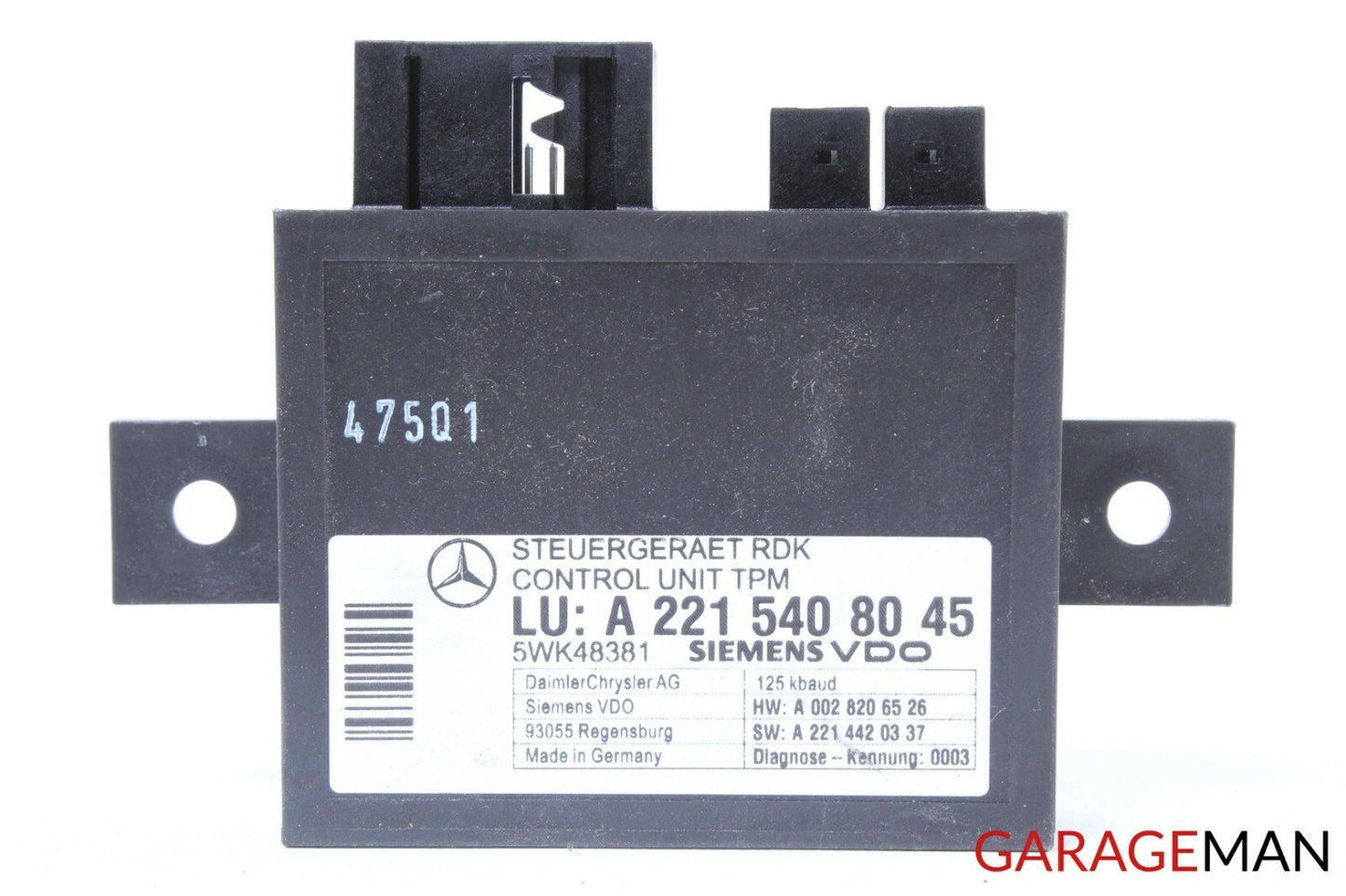 07-13 Mercedes W221 S550 S63 AMG Tire Pressure Monitor Module 2215408045 OEM