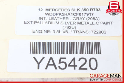 12-20 Mercedes R172 SLK250 SLC300 Front Dashboard A/C Air Vent Grille Trim Cover