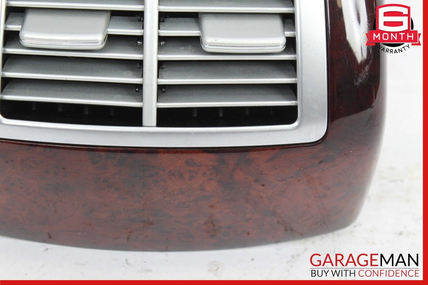 07-13 Mercedes W221 S550 S400 Rear Center Console A/C Air Vent Trim Bezel Wood