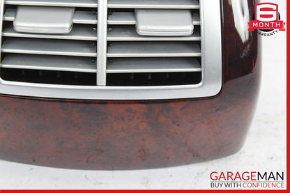 07-13 Mercedes W221 S550 S400 Rear Center Console A/C Air Vent Trim Bezel Wood