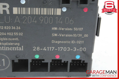 12-15 Mercedes W204 C250 C350 Coupe Front Right Side Door Control Module Unit
