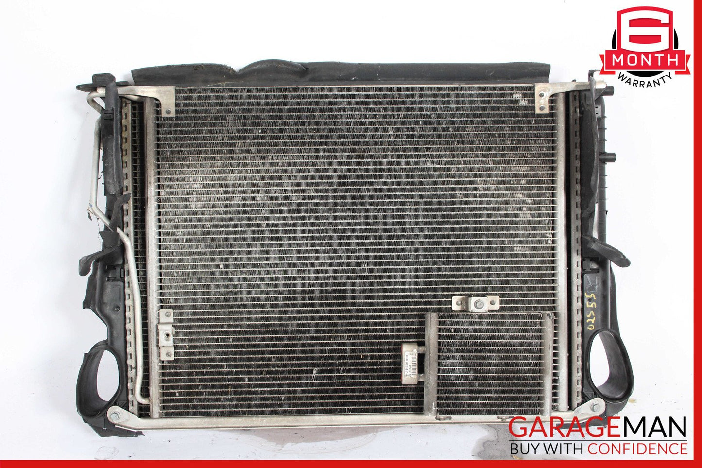 00-06 Mercedes W220 S55 CL55 Engine Cooling Radiator AC A/C Condenser OEM
