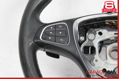 14-20 Mercedes W117 CLA250 Driver Steering Wheel w/ Paddle Shifters Assy Black
