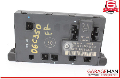 01-07 Mercedes W203 C350 Sport Front Right Side Door Control Module 2038201485