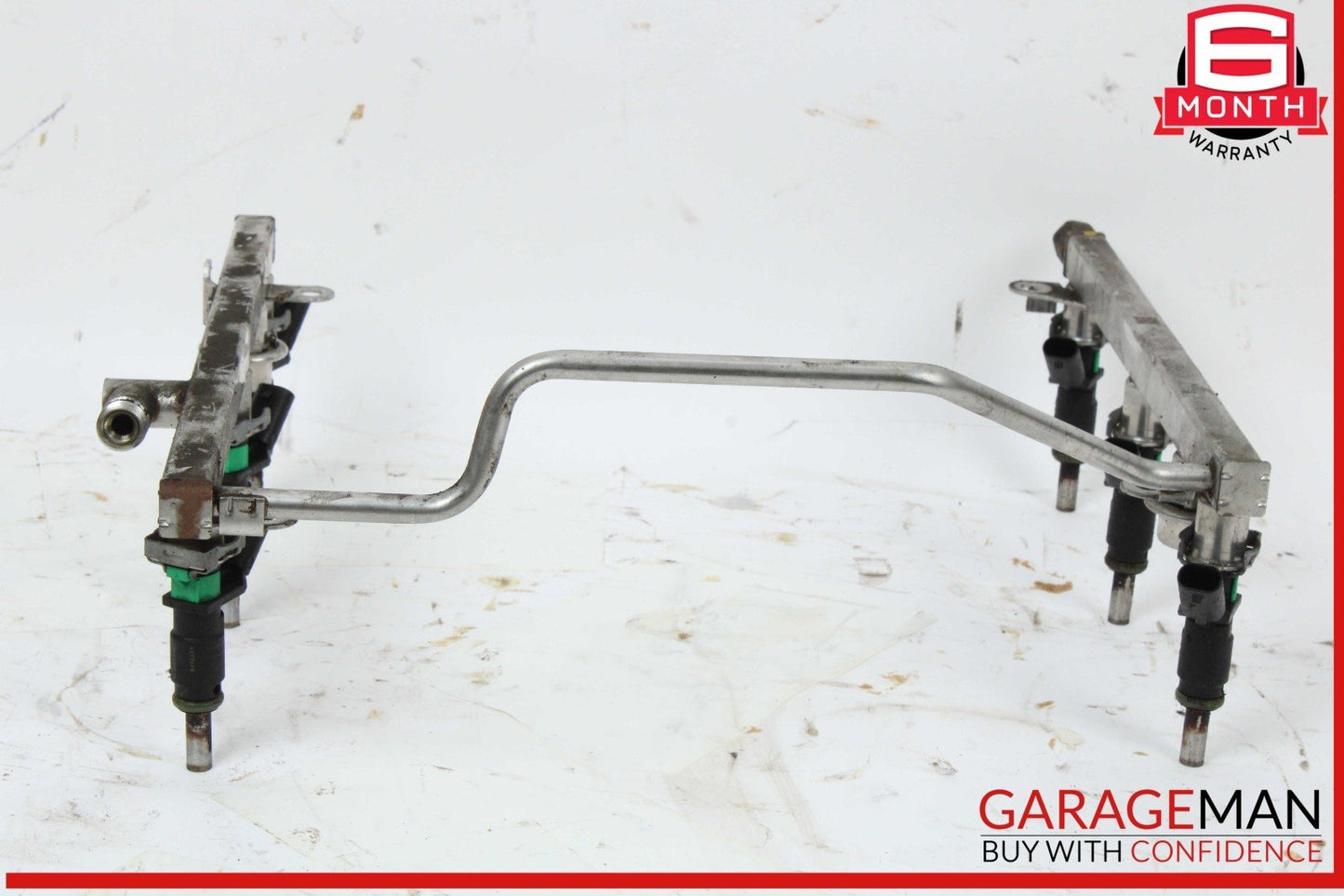 05-12 Mercedes W204 C300 R350 Fuel Injector Rail w/ Fuel Injectors Assembly OEM