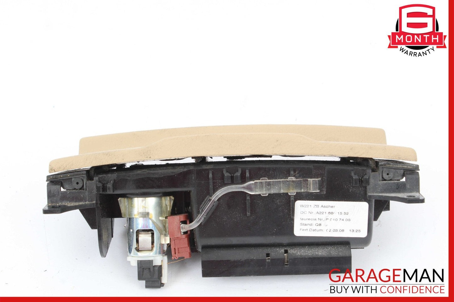 07-09 Mercedes W221 S550 Ash Tray Ashtray Lighter Trim 2216801552 OEM