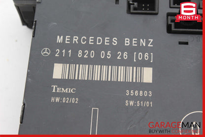 03-09 Mercedes W211 E350 E550 E55 AMG Front Left Side Door Control Module Unit