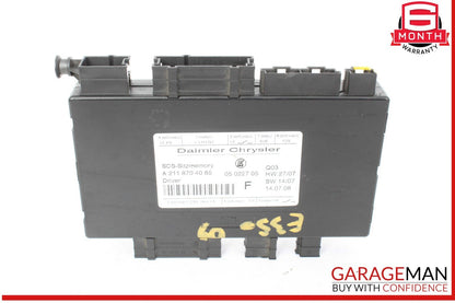 03-11 Mercedes W211 E350 Front Left Side Seat Control Module 2118704085 OEM