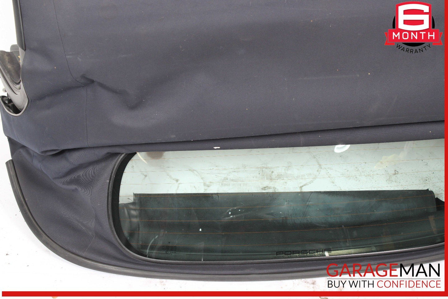 05-08 Porsche Boxster 987 Rear Convertible Soft Top Roof Glass Assembly Black