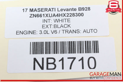 17-20 Maserati Levante Rear Left / Right Blind Spot Radar Module 670034752