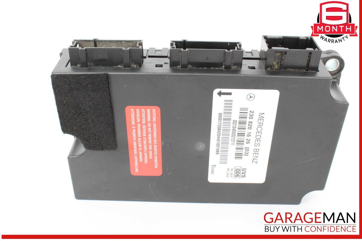 03-08 Mercedes R230 SL500 SL55 AMG SL550 Convertible Top Roof Control Module OEM
