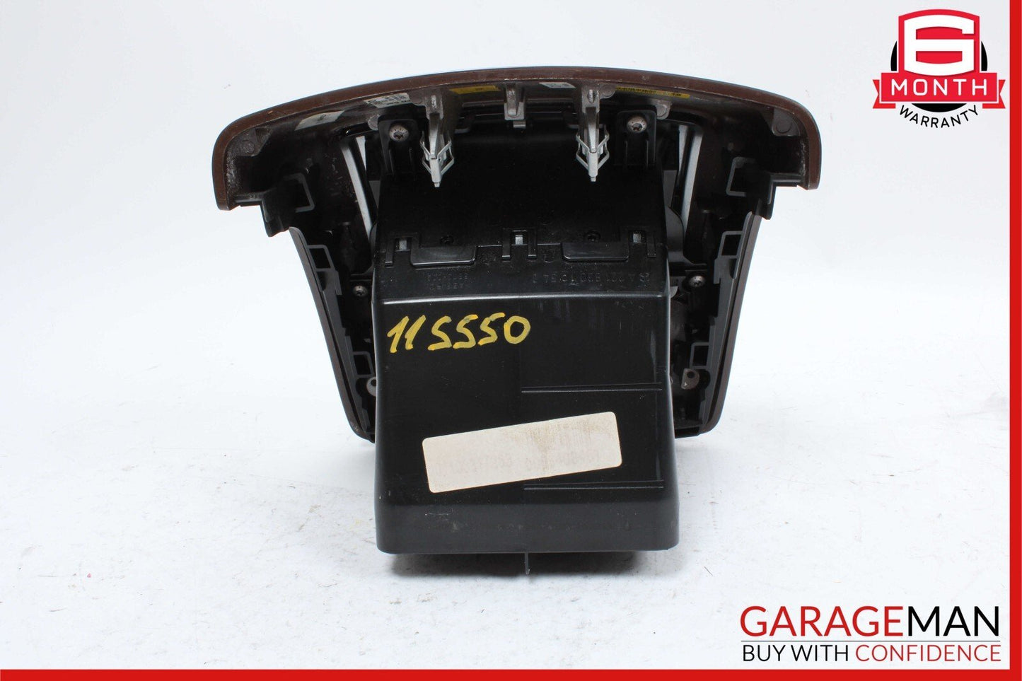 07-13 Mercedes W221 S550 S600 Rear Center Console AC A/C Air Vent Trim Wood