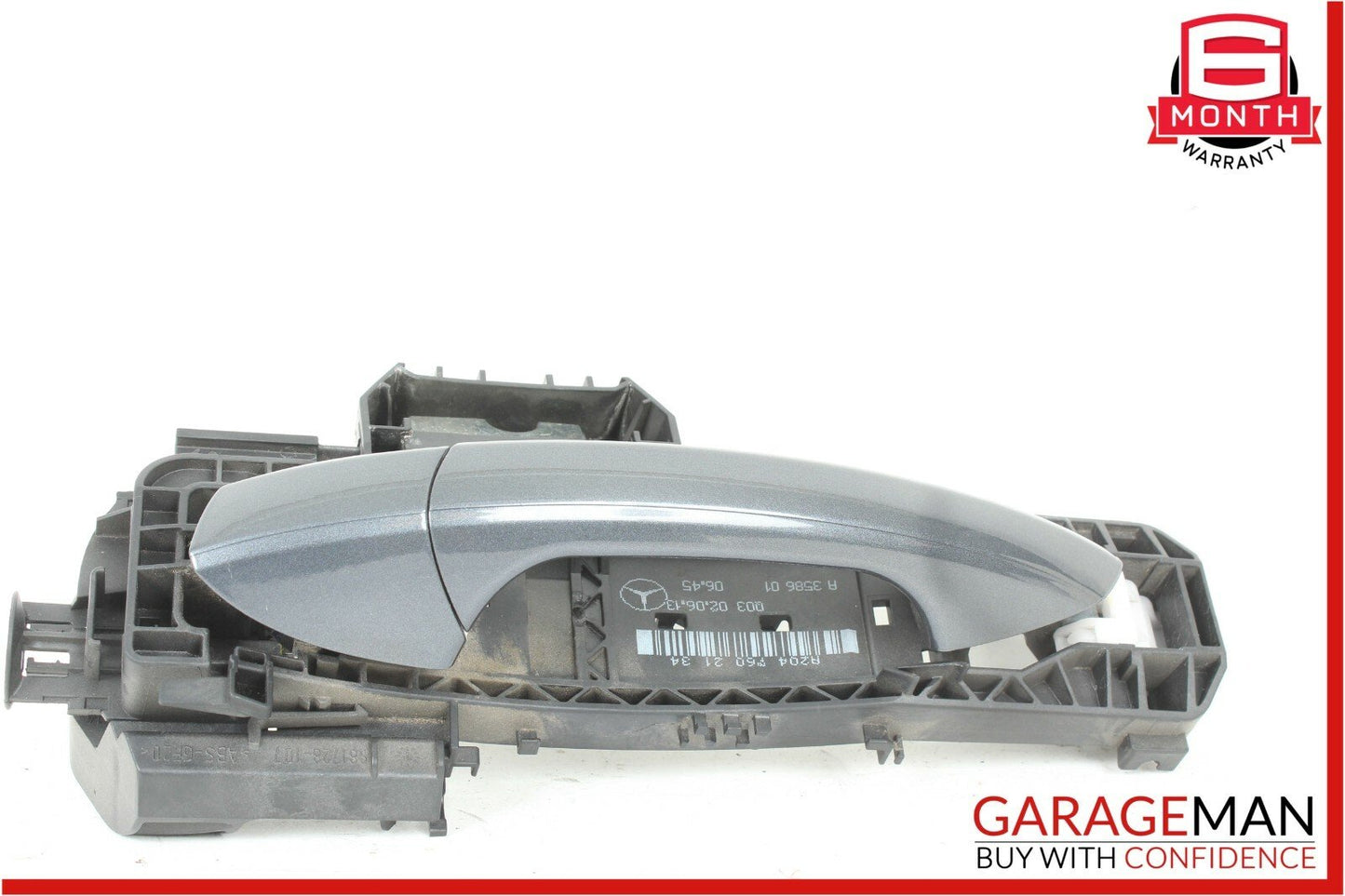 08-14 Mercedes W204 C250 Rear Left Driver Side Exterior Door Handle Gray OEM