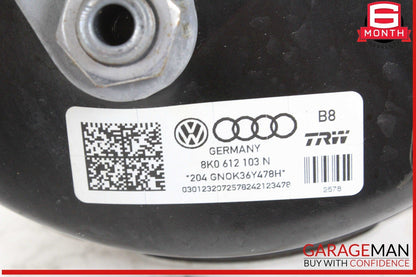 13-16 Audi A4 A5 Power Brake Booster Master Cylinder w/ Reservoir 8K0612103N OEM