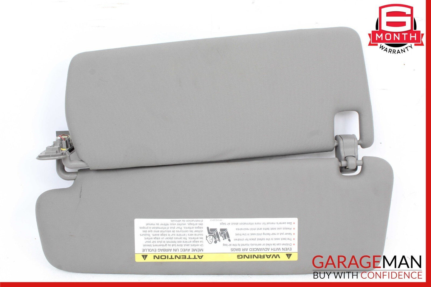 11-17 Porsche Cayenne S 958 Front Right Side Sun Visor Sunshade Cover Gray OEM