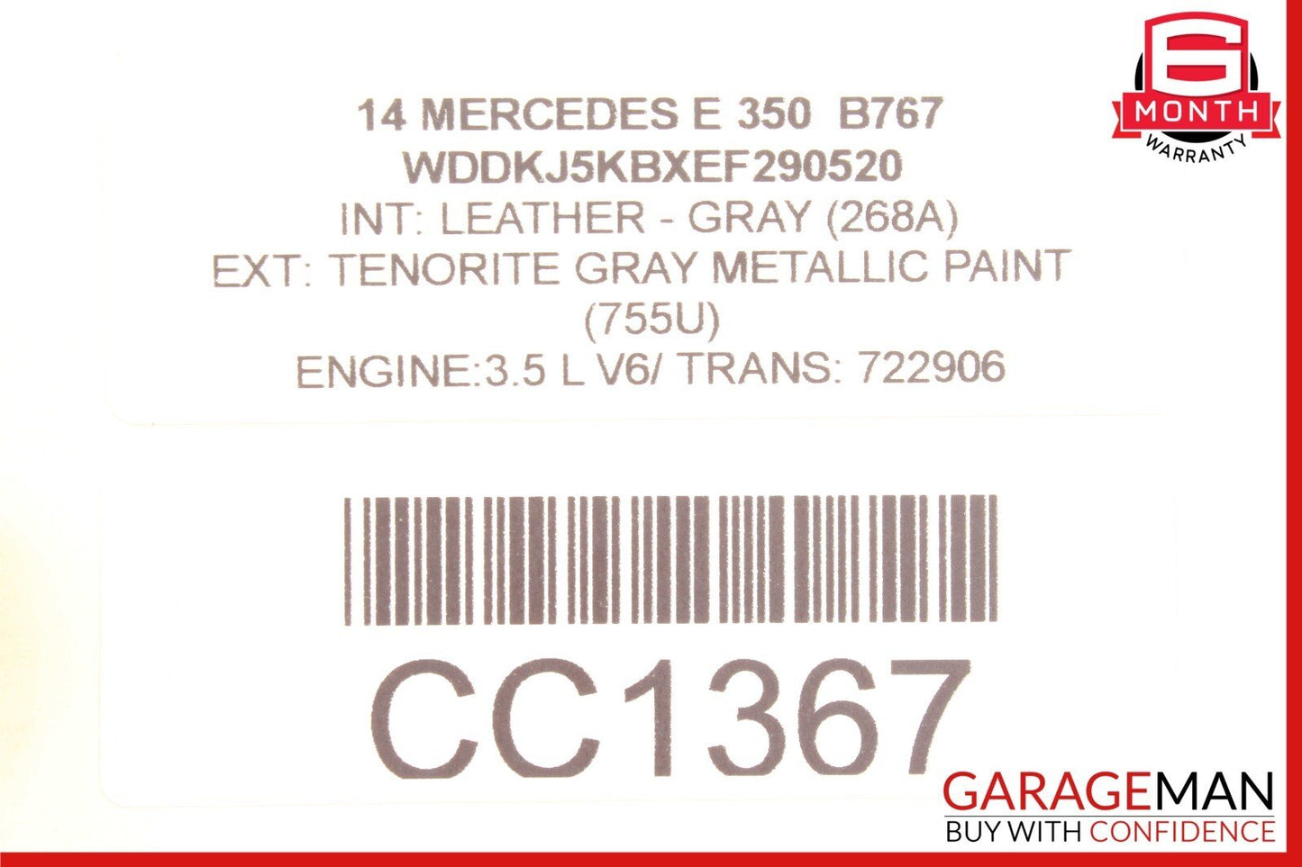 14-18 Mercedes W207 E350 3.5L V6 ECU ECM Engine Computer Control Module Unit OEM
