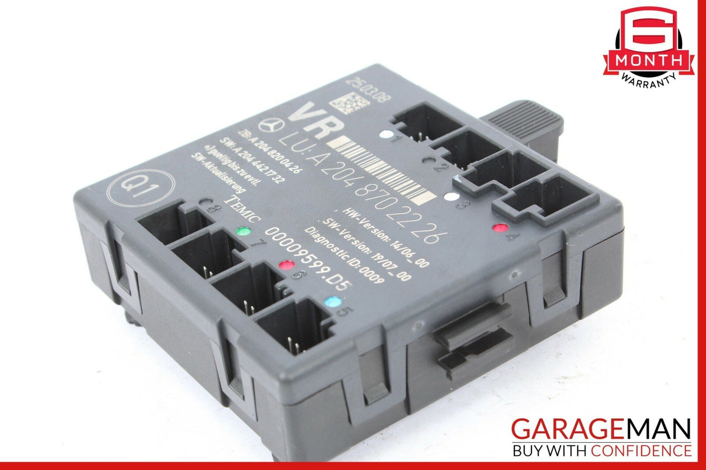 08-14 Mercedes W204 C300 C350 Front Right Side Door Control Module Unit
