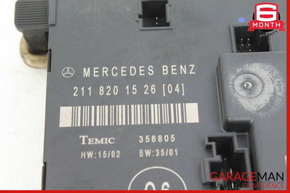 03-06 Mercedes W211 E320 E350 E500 Door Control Module Rear Left 2118201526 OEM