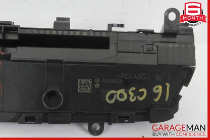 15-19 Mercedes W205 C300 C400 Media Center Dashboard Hazard Control Switch OEM