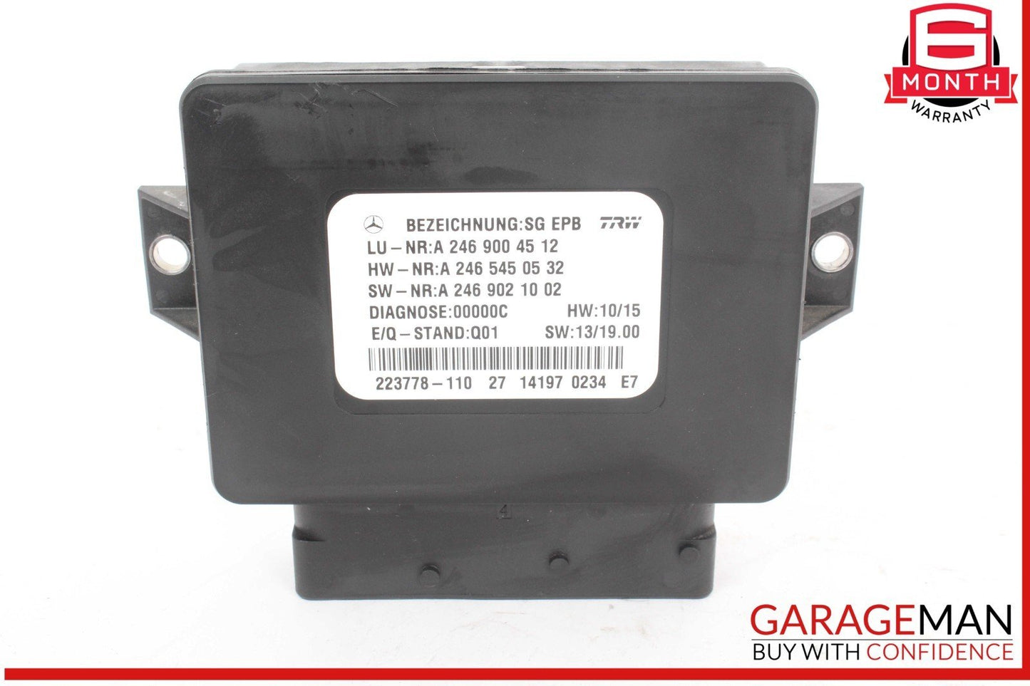 12-20 Mercedes W117 CLA250 SLK350 Hand Parking Brake Control Module Unit OEM