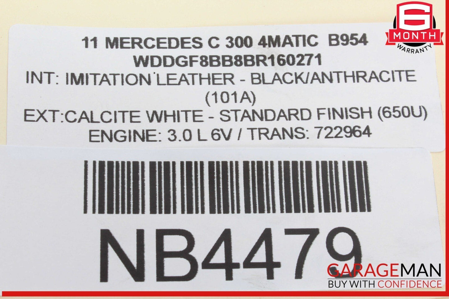 08-14 Mercedes W204 C300 4MATIC Rear Right and Left Suspension Coil Spring Set