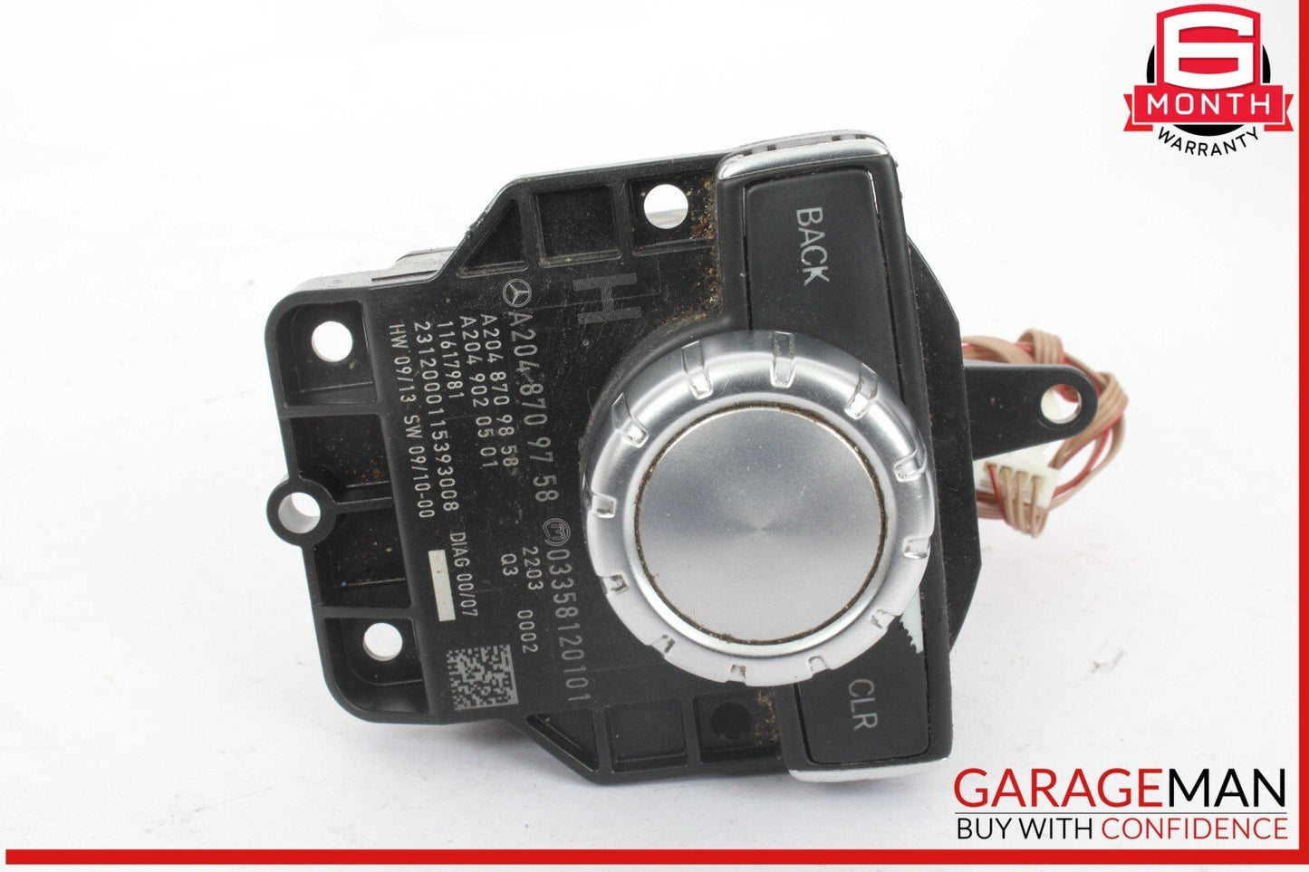 12-15 Mercedes W212 E350 C300 Console Head Unit Controller Knob Multi Switch OEM