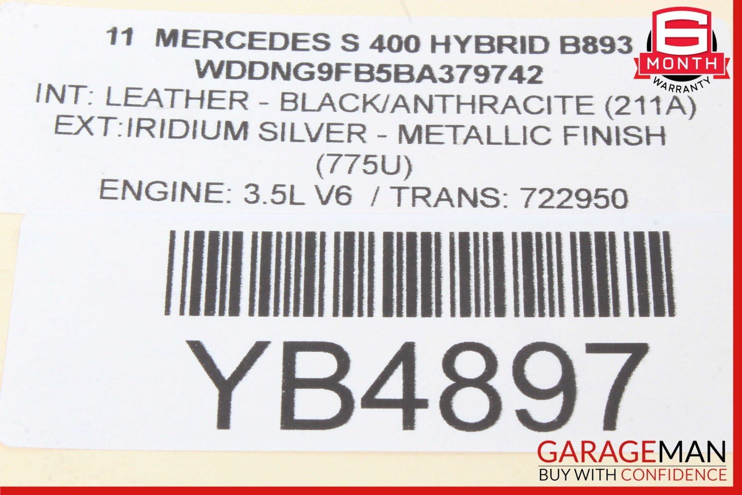 07-13 Mercedes W221 S400 S550 CL550 Delphi Ignition Coil A0001502780 OEM