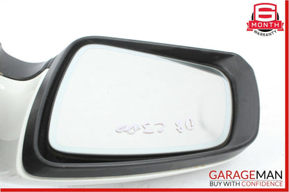 08-09 Mercedes W204 C300 C63 AMG Front Left Side Mirror Rear View Door White