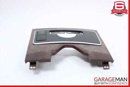 10-13 Mercedes W212 E350 E400 E550 Center Console Switch Trim Cover Bezel Wood