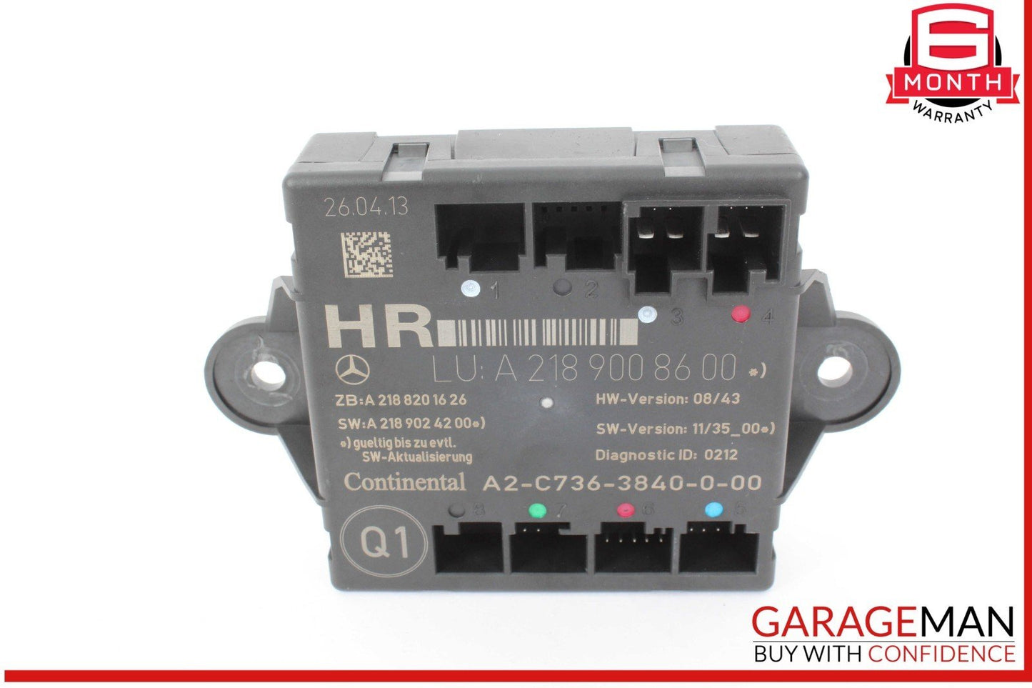 08-18 Mercedes W212 E350 C350 CLS550 Rear Right Side Door Control Module Unit