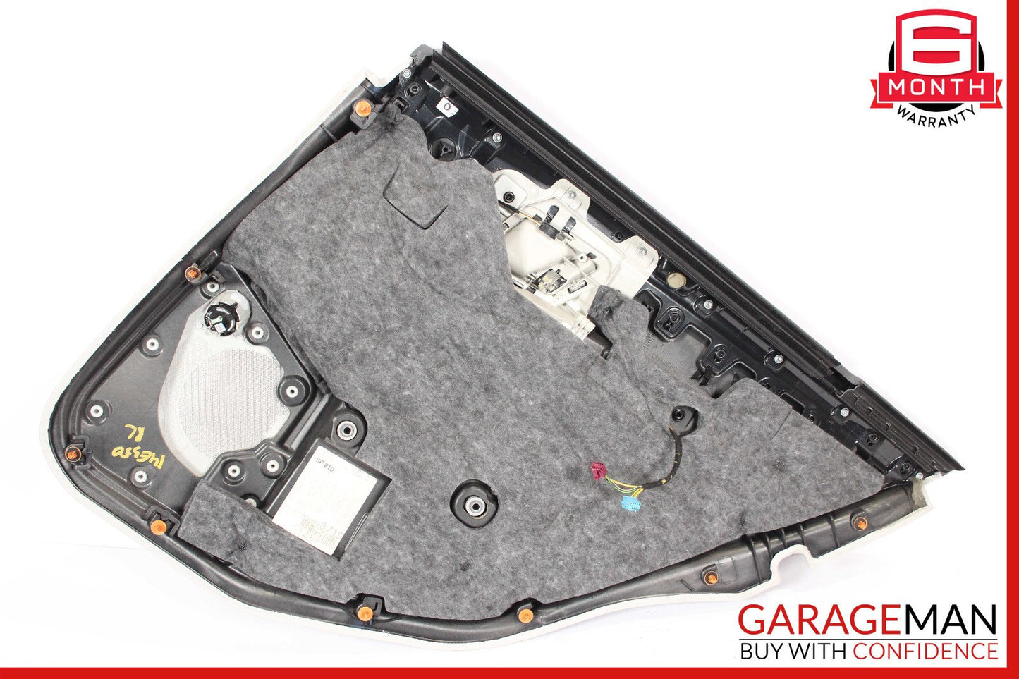 14-16 Mercedes W212 E350 E550 Rear Left Side Interior Door Panel Black OEM