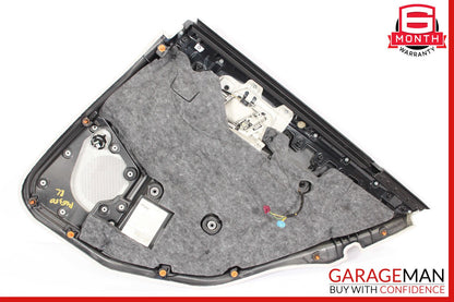 14-16 Mercedes W212 E350 E550 Rear Left Side Interior Door Panel Black OEM