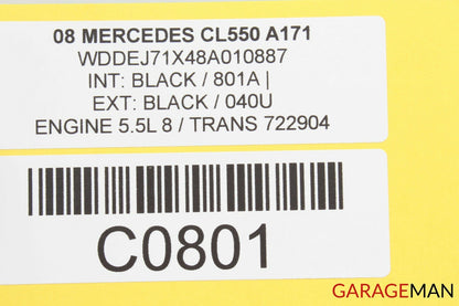 07-14 Mercedes W216 CL550 CL600 Center Console Ashtray Ash Tray Trim OEM