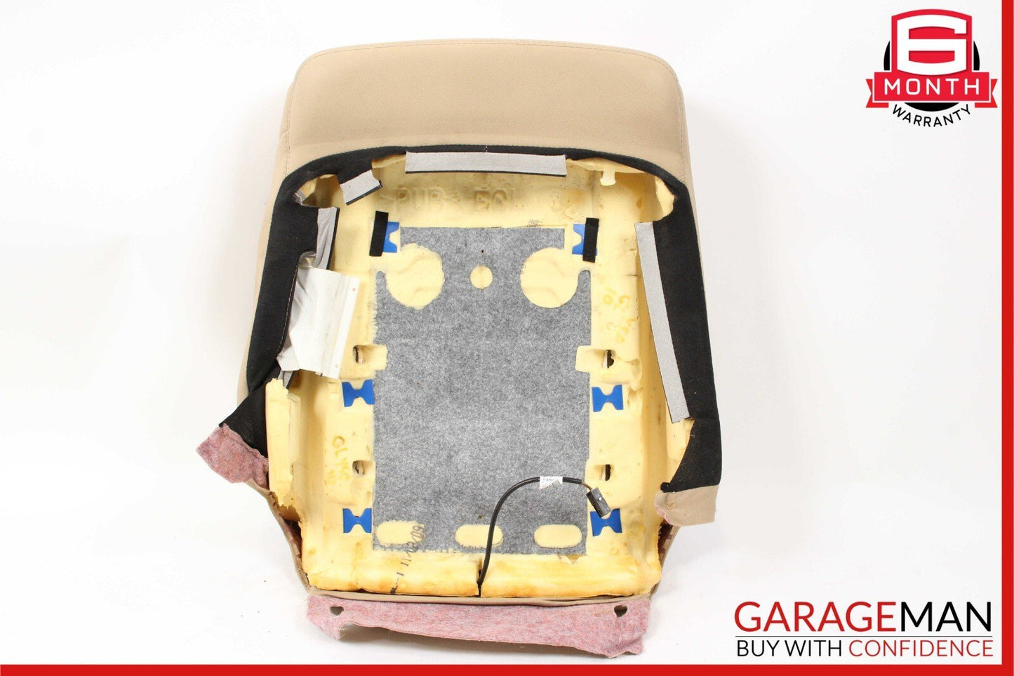 07-12 Mercedes GL450 Front Left Driver Side Top Upper Seat Cushion Cover Brown