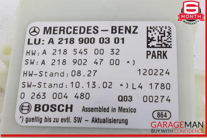 12-14 Mercedes W218 CLS550 Park Assist Parktronic Sensor Module Control OEM