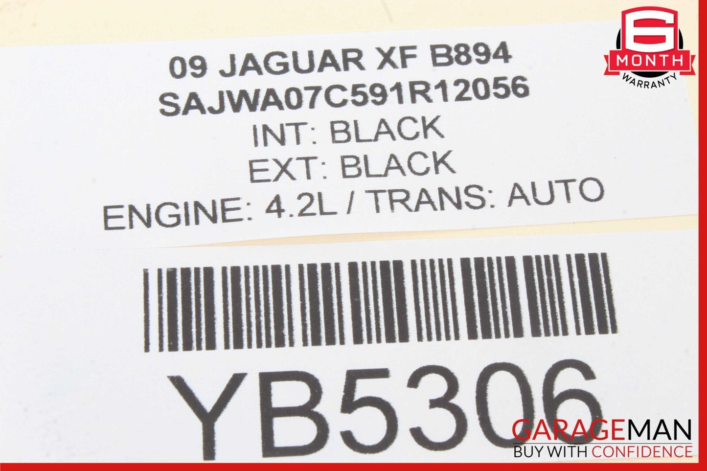 09-15 Jaguar XF XFR Ignition Start Lock Electric Control Module 6W8311572