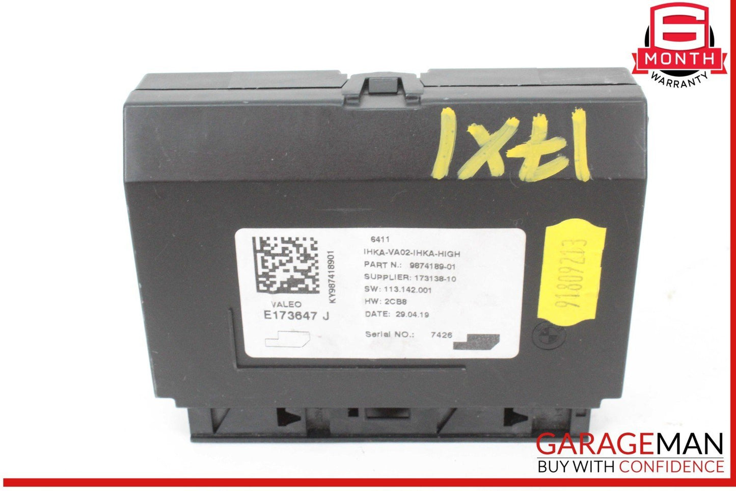 16-20 BMW X1 F48 AC A/C Air Conditioning HVAC Temperature Control Module Unit