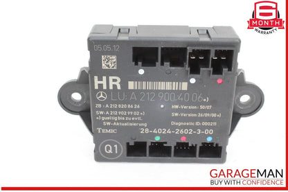 08-14 Mercedes W212 E350 C250 Rear Right Passenger Side Door Control Module OEM