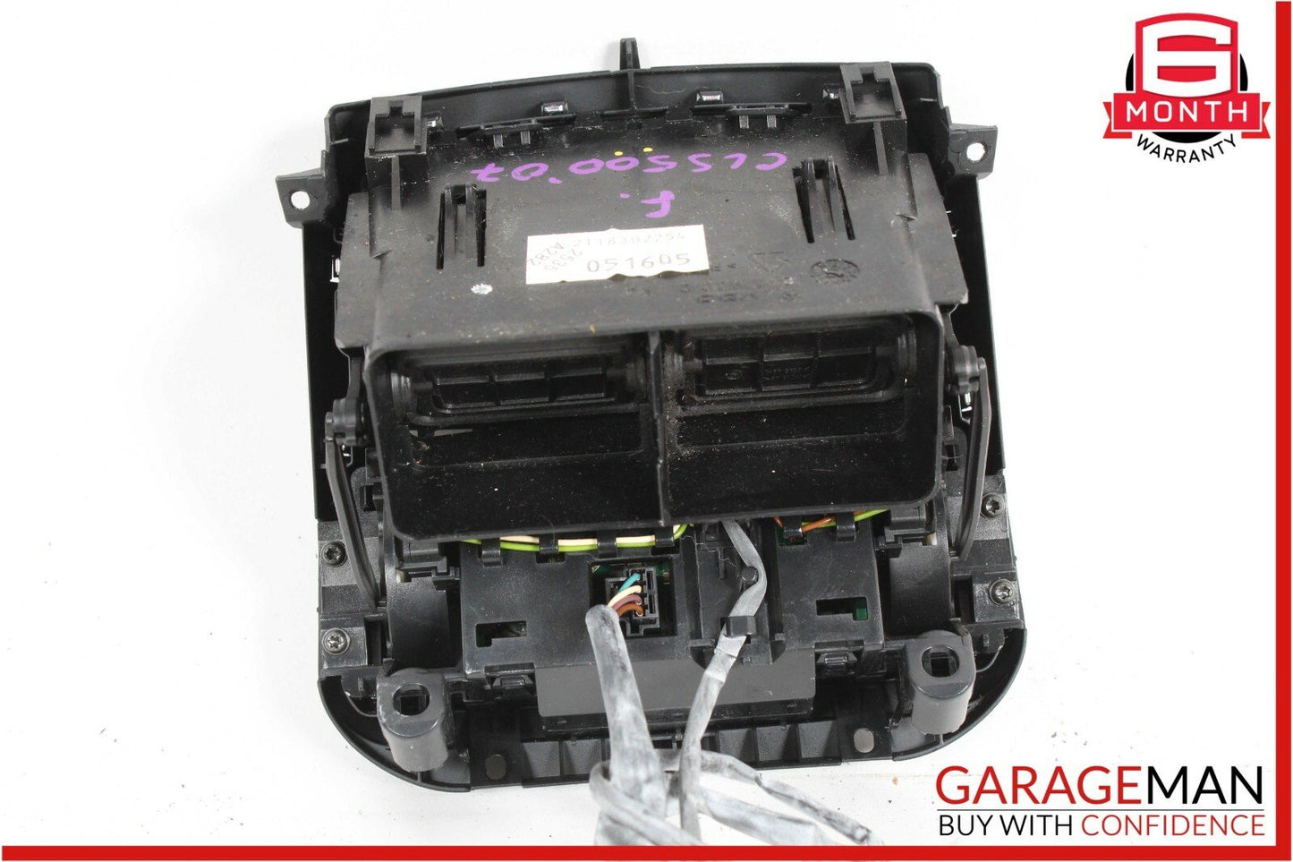 06-11 Mercedes W219 CLS550 CLS55 AMG Rear Seat AC A/C Control Air Vent Black OEM