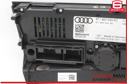 09-16 Audi A4 A5 S4 S5 Q5 Dash AC Climate Control Switch Panel 8T1820043AC OEM
