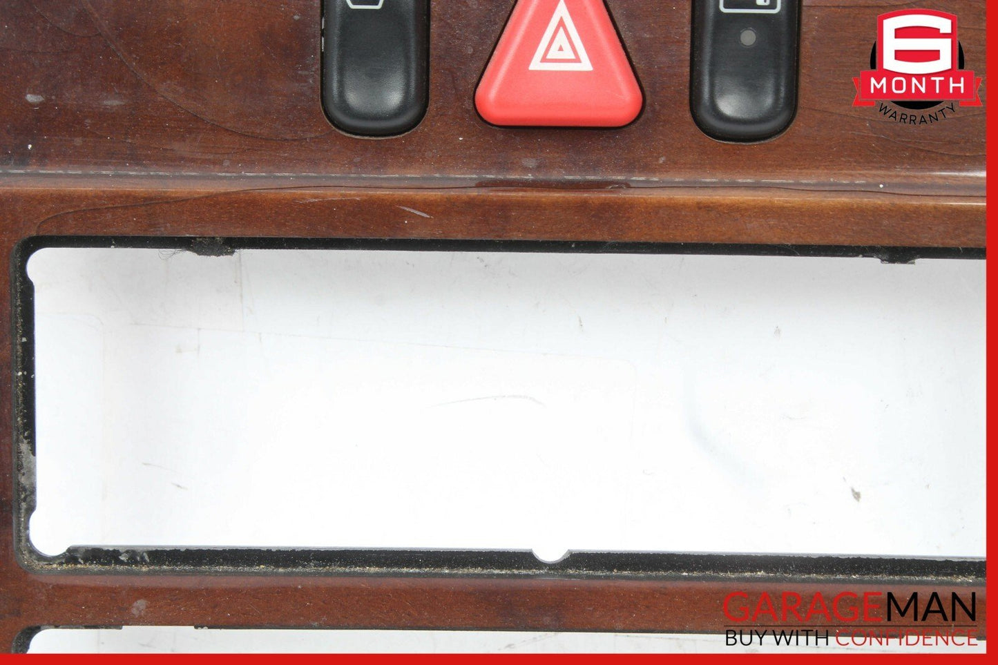 98-02 Mercedes W210 E300 Front Center Console Dash Hazard Switch Trim OEM