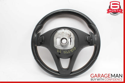 14-20 Mercedes W117 CLA250 GLA250 Steering Wheel w/ Paddle Shifters Black OEM