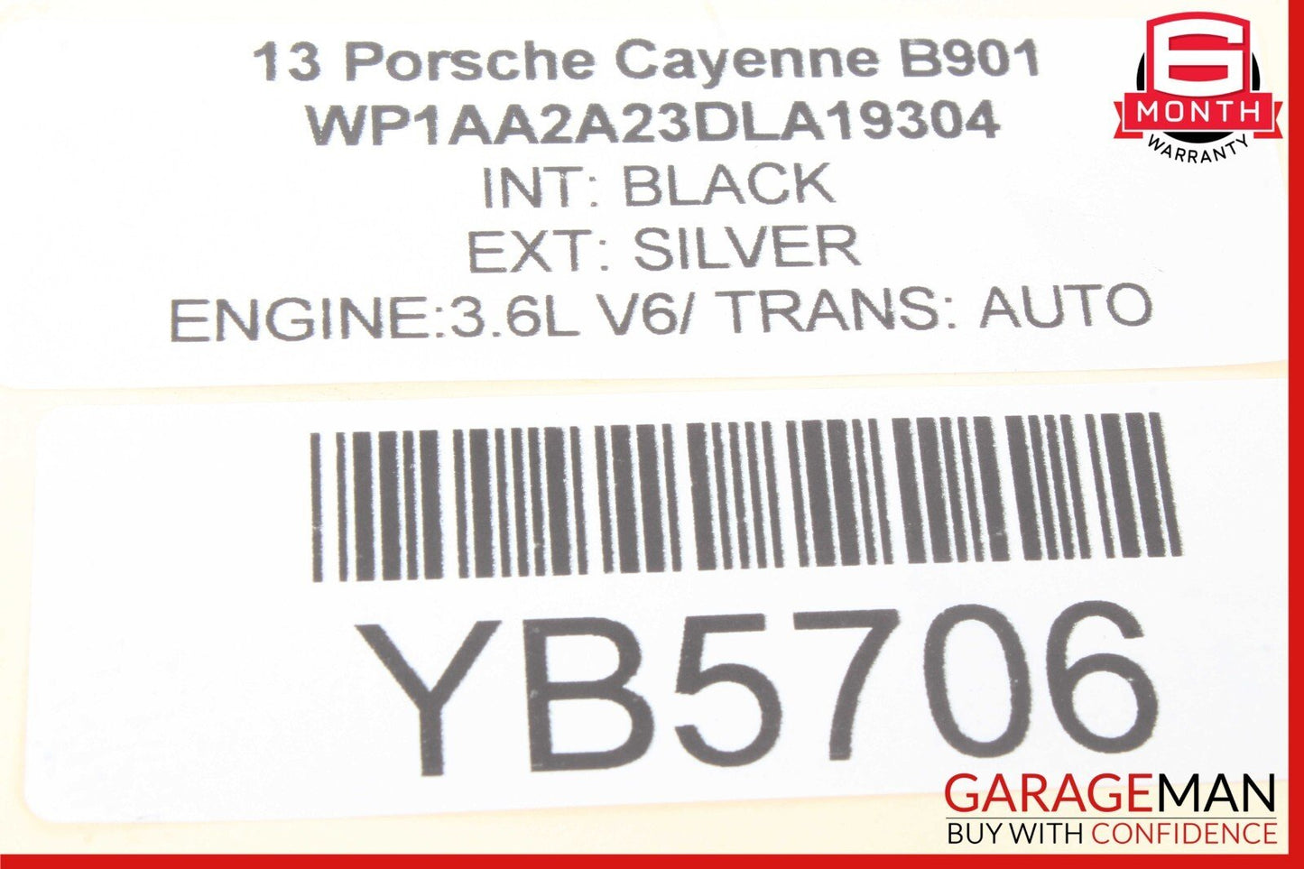 11-14 Porsche Cayenne 958 S Rear Tailgate Trunk Lift Support Strut Shock Set OEM