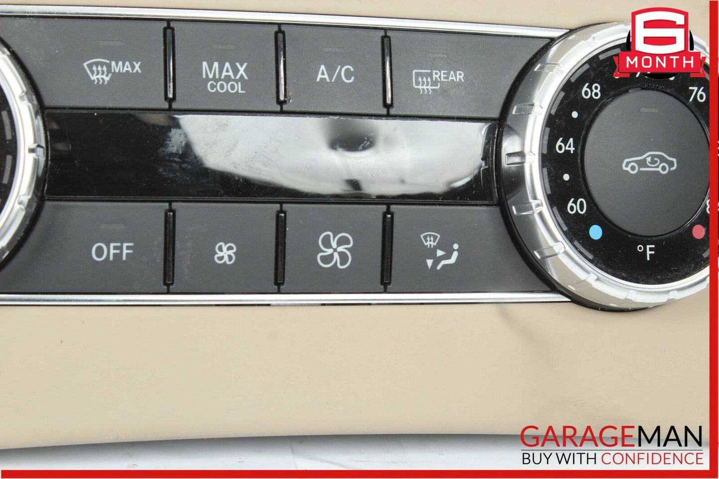12-14 Mercedes W204 C250 AC A/C Heater Climate Temperature Control Switch Beige