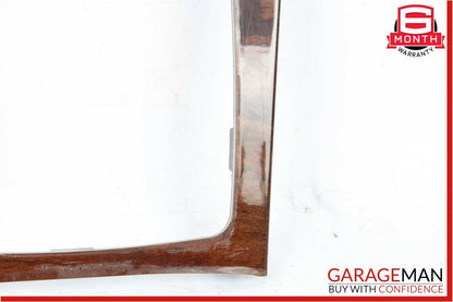08-15 Mercedes C250 C300 C350 E350 Center Console Shift Shifter Bezel Trim Wood
