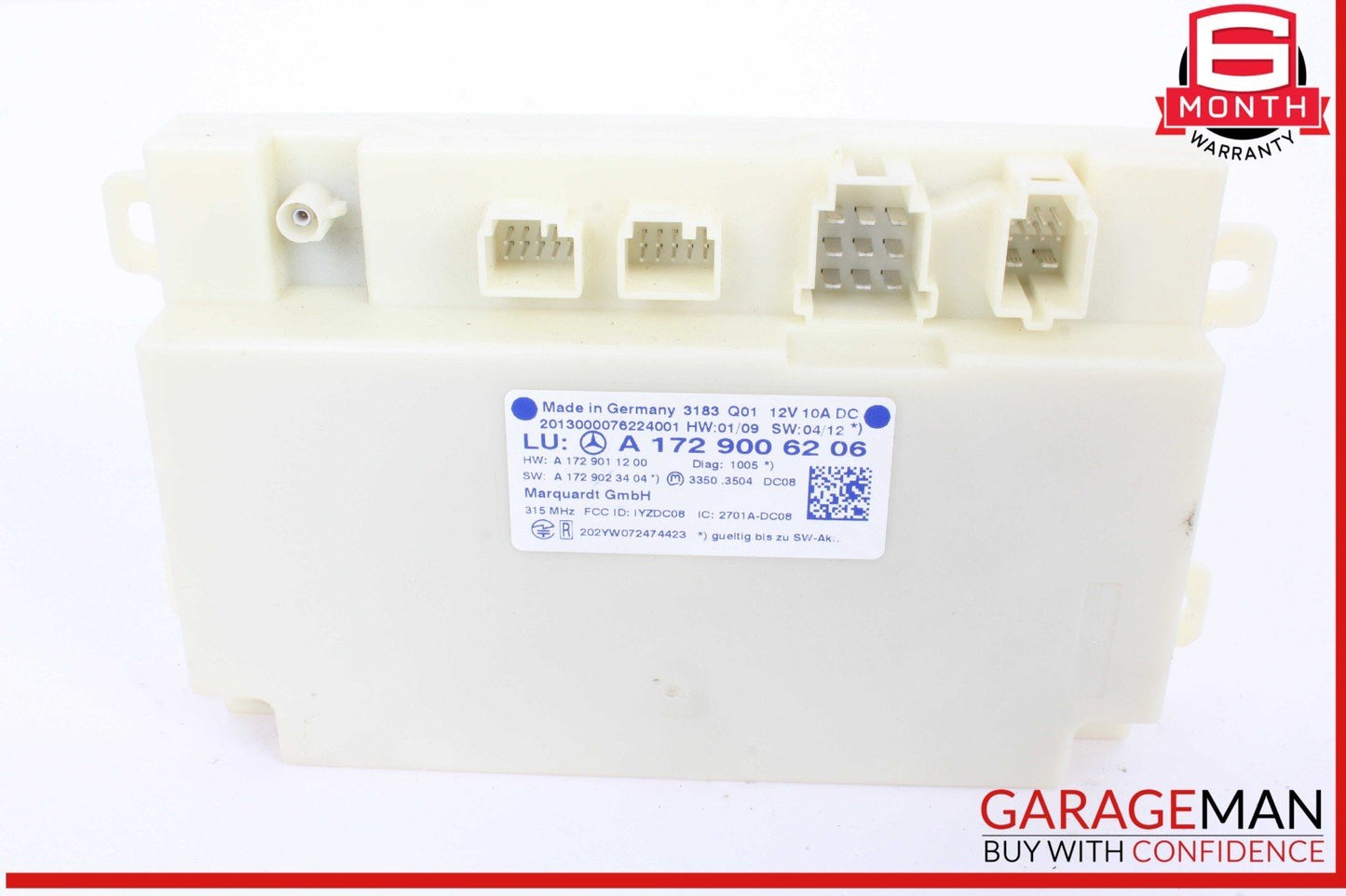 10-15 Mercedes W218 CLS550 C300 Keyless Go Entry Control Module 1729006206 OEM
