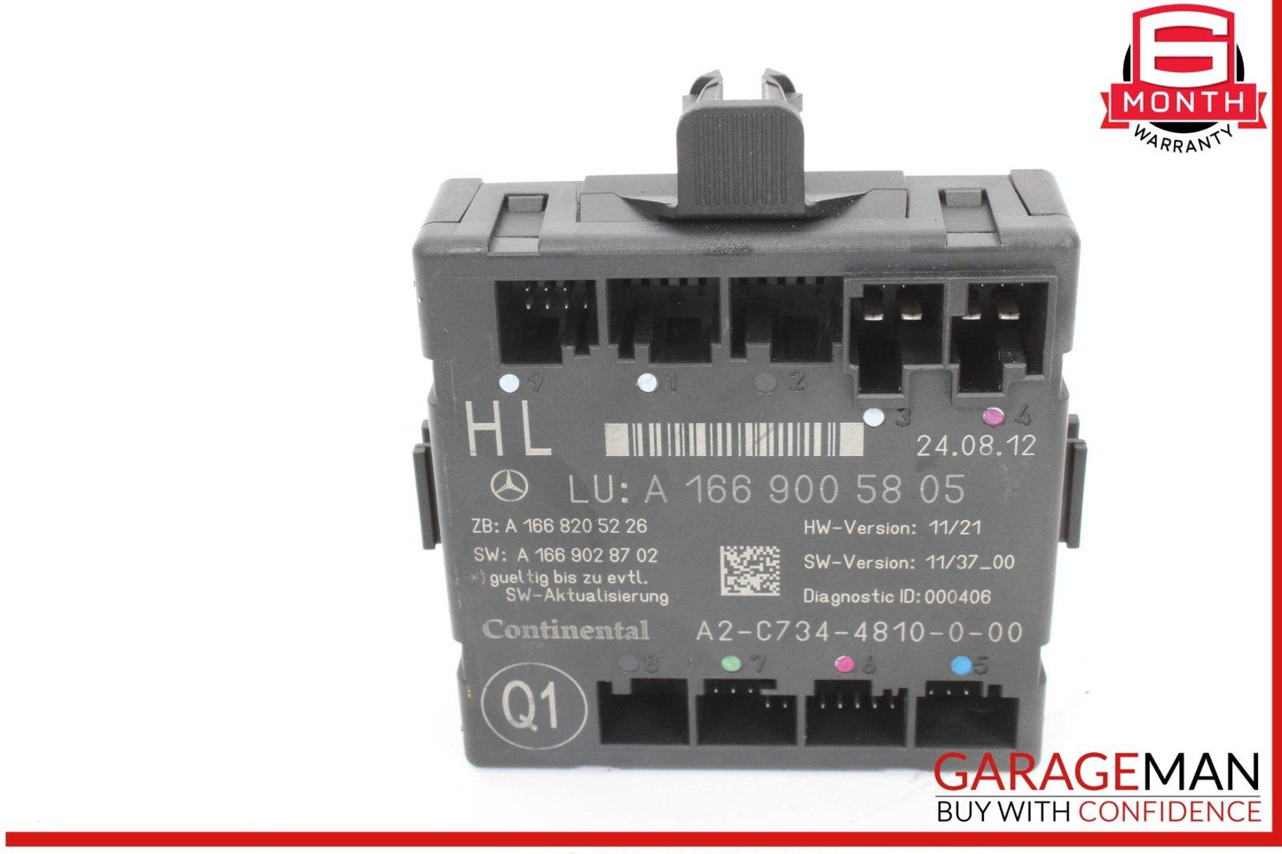 12-19 Mercedes X166 GL450 ML400 GLE350 Rear Left Side Door Control Module Unit